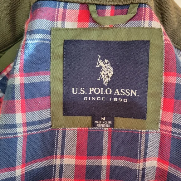 NWT Brand New U.S. Polo Assn. Dark Forest Green Jacket, Med. Unisex - Picture 11 of 15